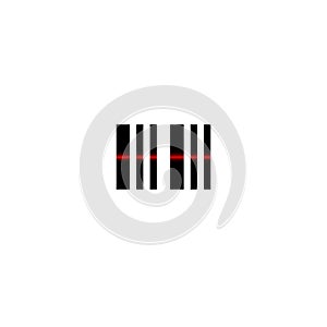 Scanning stripped barcode icon