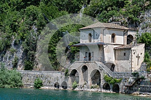 Scanno, Abruzzo. The Sanctuary of the Madonna del Lago or dell\'Annunziata