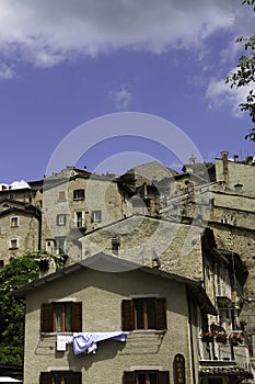 Scanno, old town in Abruzzo, Italy