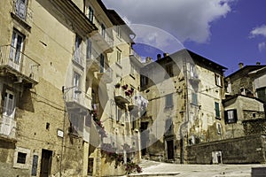 Scanno, old town in Abruzzo, Italy