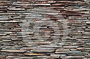 Scantling pattern overlap of decorative wall.