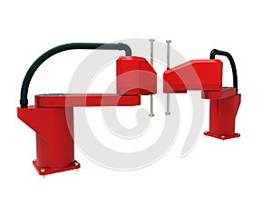 SCARA robots 3d render