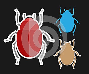 Scarab Beetle Insects Vectors