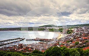 Scarborough bay in North Yorkshire. Great Britain.