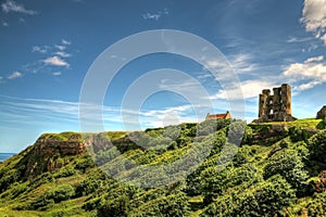 Scarborough Castle in Yorkshire, UK.