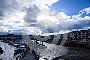 Scarborough harbor, North Yorkshire, Great Britain