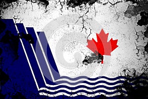 Scarborough ontario rusty and grunge flag illustration photo