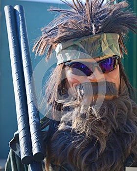 Scarecrow Bearded Hunting Man