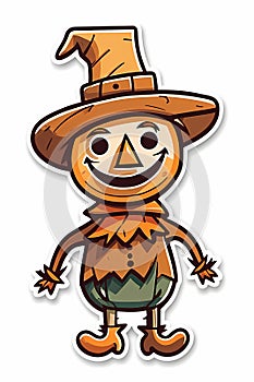 Scarecrow Clipart - Harvest Happiness