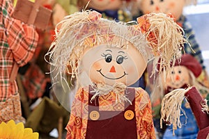 Scarecrow doll, used for decoration in fall time