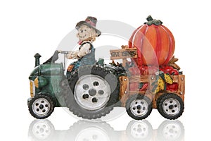 Scarecrow Driving Tractor