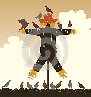 Scarecrow pigeons