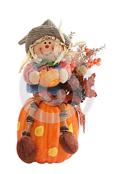 Scarecrow on Pumpkin