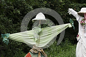 scarecrow vendersi village piedmont italy