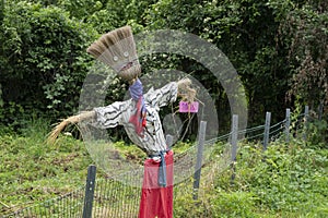 scarecrow vendersi village piedmont italy