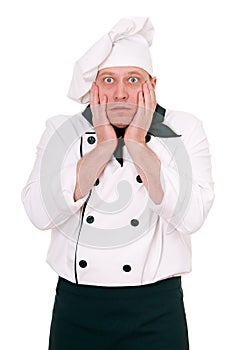 Scared chef