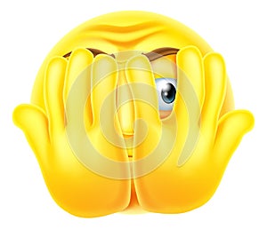 Scared emoticon emoji photo