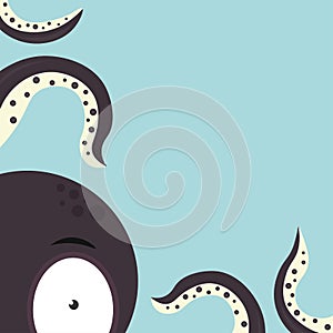 Scared octopus