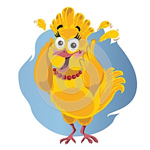 Scared Turkey Funny Vector Cartoon - Illustration of Thanksgiving bird in panic