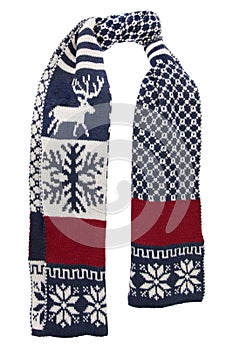 Scarf have pattern of Christmas