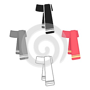 Scarf icon of vector illustration for web and mobile
