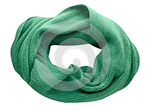 Scarf isolated on white background.Scarf top view