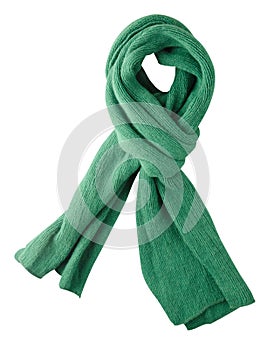 Scarf isolated on white background.Scarf top view