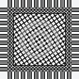 Scarf keffiyeh pattern