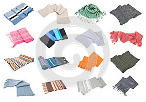 Scarfs collection set #2 | Isolated photo