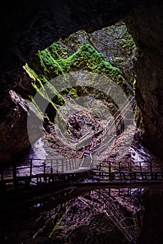 Scarisoara ice cave, Apuseni mountains, Romania.