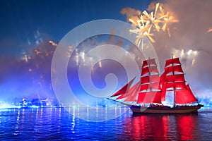 Scarlet Sails celebration in St Petersburg.