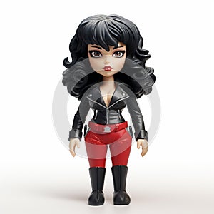 Scarlett Vinyl Toy: Detailed Graphic Comic Book Style Figurine