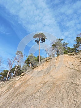 Scarp on Baltic sea coast, Lithuania