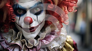 Scary Clown Close-up Spooky Street Photography Inspired By Lisa Holloway