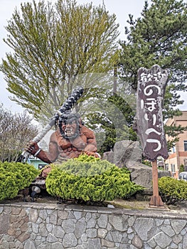 scary demon statues in Japan