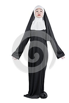 Scary devil nun