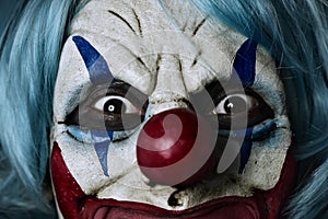 Scary evil clown