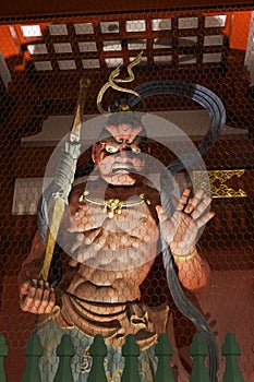Scary guardian at Senso-ji temple, Tokyo