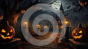 Scary halloween background