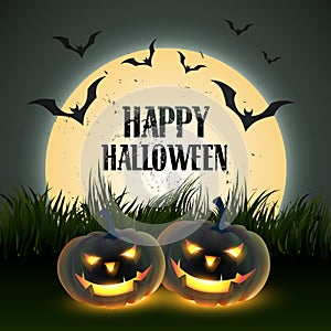 Scary halloween design