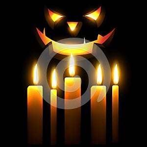 Scary halloween design