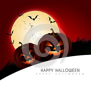 Scary halloween design