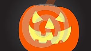 Scary halloween pumpkins background image