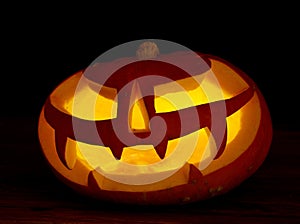 Scary halloween pumpkins jack-o-lantern
