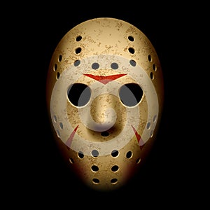 Scary hockey mask