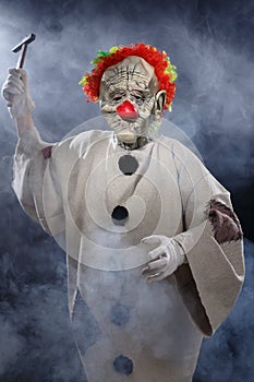 Scary monster clown