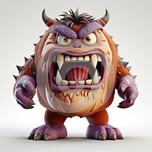 Aggressive 3d Monster With Hyper-realistic Details photo