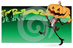 Scary Pumpkin Character banner