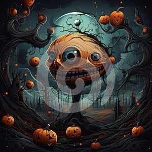 Scary , Spooky but Funny Halloween Design