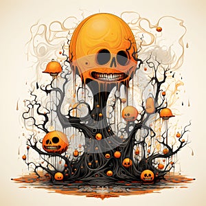 Scary , Spooky but Funny Halloween Design